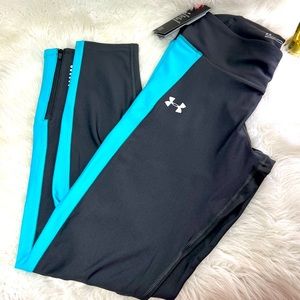 Under Armour Womens HeatGear Yoga Style Pants Leggings Size Large Grey